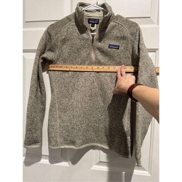 Patagonia Women's Birch White Better Sweater® 1/4-Zip Fleece Medium - Picture 7 of 13